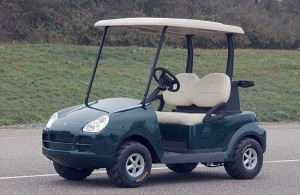 Golfcar von Porsche für den spanischen Golfplatz Alcanada