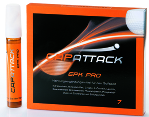 Erste Nahrungsergänzung für Golfer von Capattack: EPK Pro