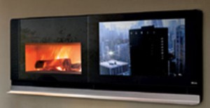 Der neue Einrichtungstrend für Clubhäuser: Kamin Scenario von MCZ, welcher auch ein Fernseher ist