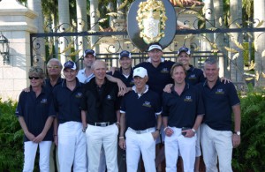 CEO-Golfer aus fünf Nationen beim Finale der CEO Golfers World Challenge in Palm Beach, Florida auf dem Trump International