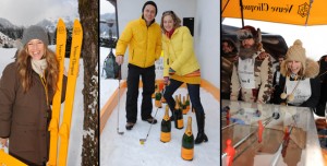 Winter-Golf mit Veuve Cliquot beim Hahnenkamm-Rennen