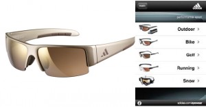 Eine Golfbrille mit iPhone-App