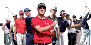 Schüco-Golf-Mania: 12 Profi-Golfer schlagen für den Bielefelder Systemhersteller ab