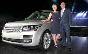 Spektakuläre Party für den Alu-Range Rover in London
