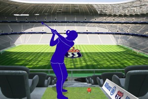 Lucky33 2013: Abschlagen in der Allianz Arena