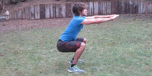 Golf Fitness für den Winter: Übung Kniebeugen