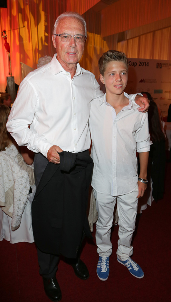 Erstmalig Franz Beckenbauer mit Sohn Joel bei einem öffentlichen Golf Event