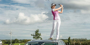 Sandra Gal gibt Golf-Training in München