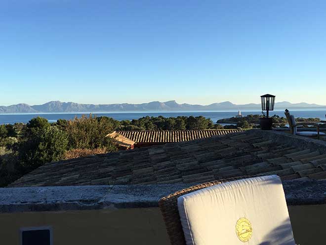 Der Blick von der Terrasse @ Golfclub Alcanada, Mallorca Individuelle Golfreisen Mallorca