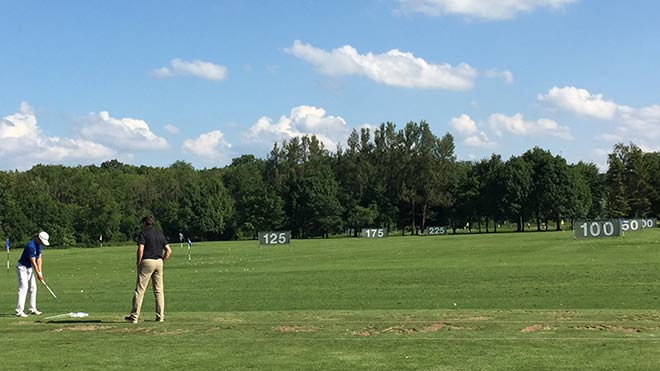 Die Driving Range von Eichenried hat schon viele Longhitter gesehen. Hier während der BMW International Open