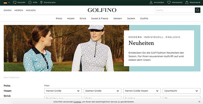 2019 wurde Golfino noch für den besten Onlineshop ausgezeichnet