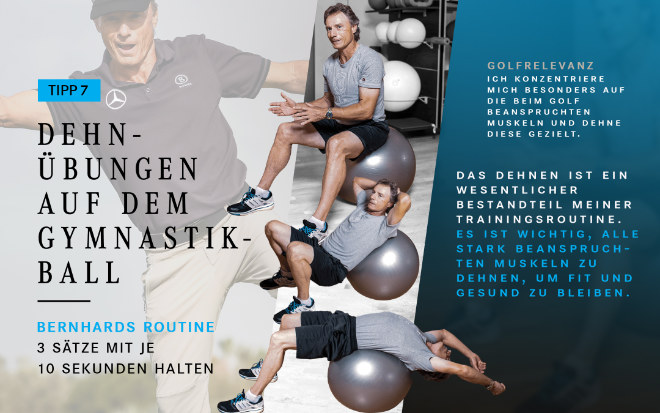 Dehnübungen sind für Golfer essententiell