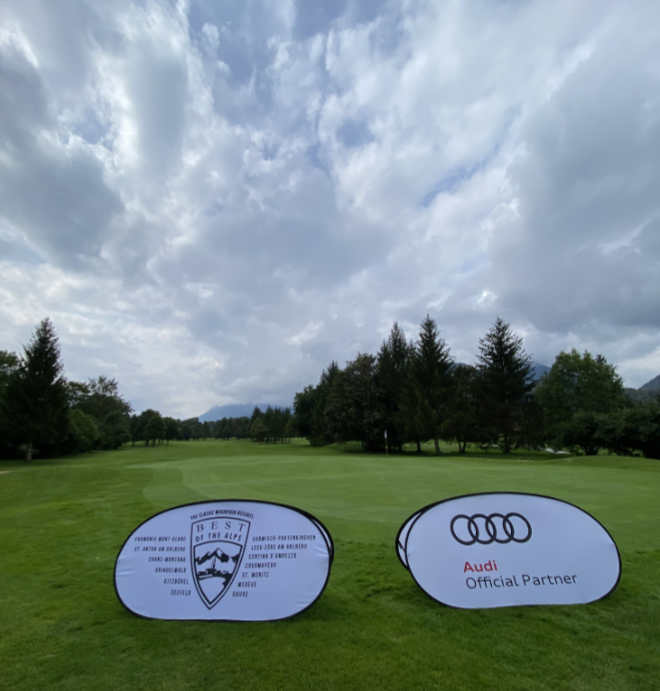 Golfen in Garmisch: Ein Fazit des Turniers: Man darf sich nicht nach dem Wetterbericht orientieren, denn für fünf Stunden war hier Dauerregen angesagt!