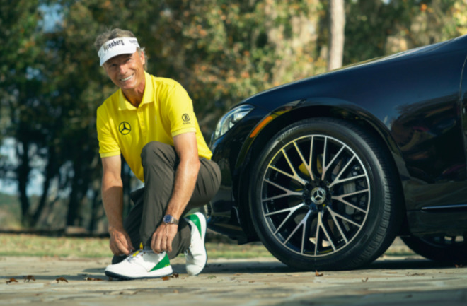Mercedes Benz Markenbotschafter Bernhard Langer teet diese Woche beim Augusta Masters 2020 auf! Fotocredit: Clint Davis