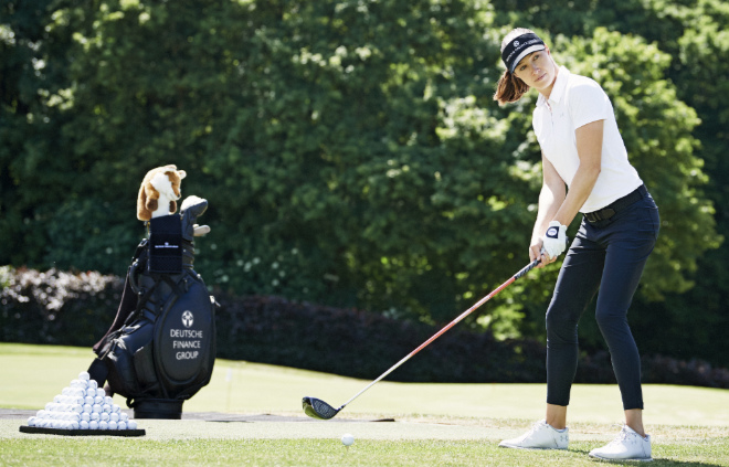 Laura Fünfstück aktuell ihre vierte Saison als Profigolferin auf der Ladies European Tour.