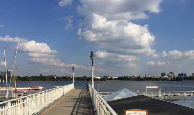 Städtereise Hamburg - Blick auf die Außenalster