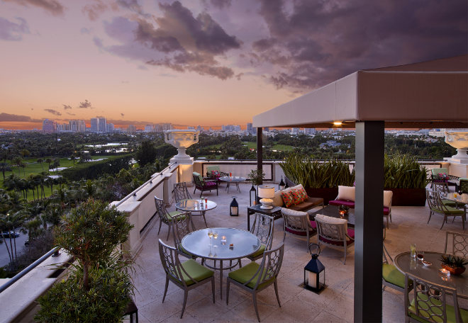 Die Terrasse des Flagler Clubs. 