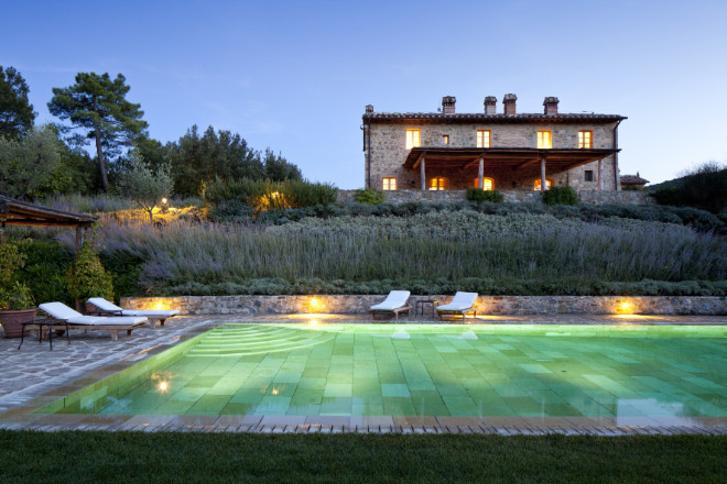 Villa Alba. Castiglion del Bosco. Auf dem Hotel-Anwesen gibt es mehrere Pools.
