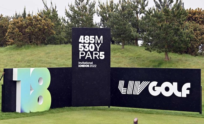 liv Golf Abschlag in London