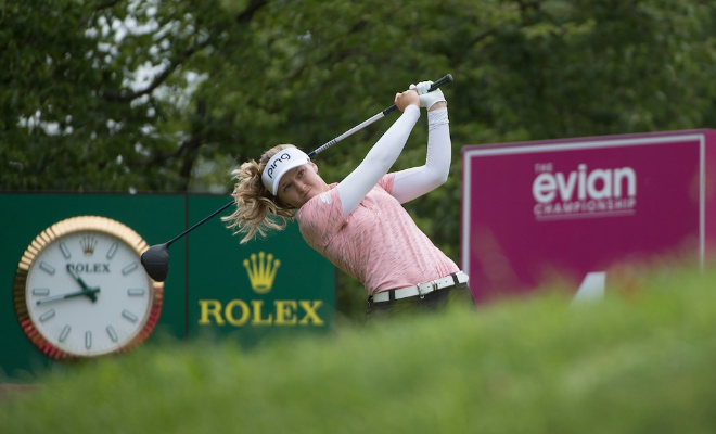 Die 24-jährige Kanadierin Brooke Henderson gewann 2019 das Damengolf-Profiturnier. 2015, 2017 und 2018 wurde sie zur Sportlerin des Jahres von Canadian Press ernannt! Fotocredit: Rolex