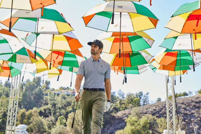 Best dressed Golfer - Die Frühjahr/Sommer-Kollektion 2023 von PUMA Golf x Arnold Palmer umfasst drei Polo Shirts, eine Short und eine Cap: