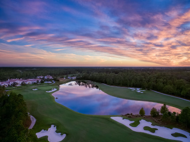 Golf aktuell Loch 18 und 10. Fotocredit: The Concession Golf Club