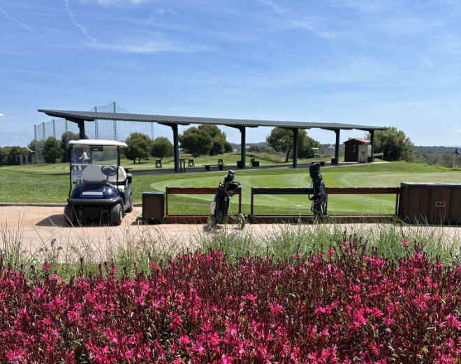 Bevor Golfanfänger ihr Handicap verbessern können verbringen sie erst einmal viel Zeit auf der Driving Range.