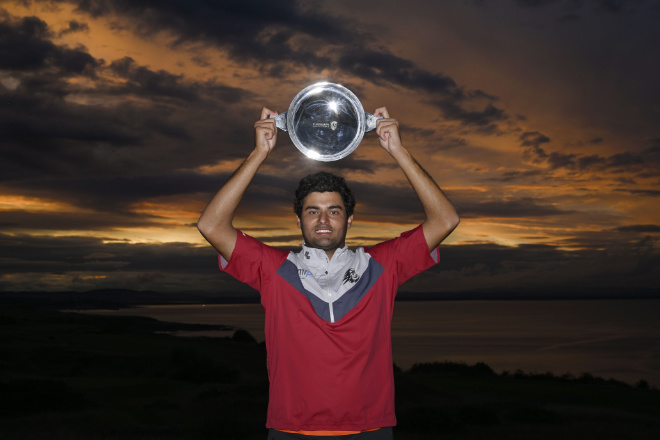 Golf ST ANDREWS, SCOTLAND: Der 20jährige Spanier Eugenio Chacarra gewann die St Andrews Bay Championship, welche auf dem Torrance-Course  vom Fairmont St Andrews stattfand. Fotocredit: Paul Lakatos/Asian Tour