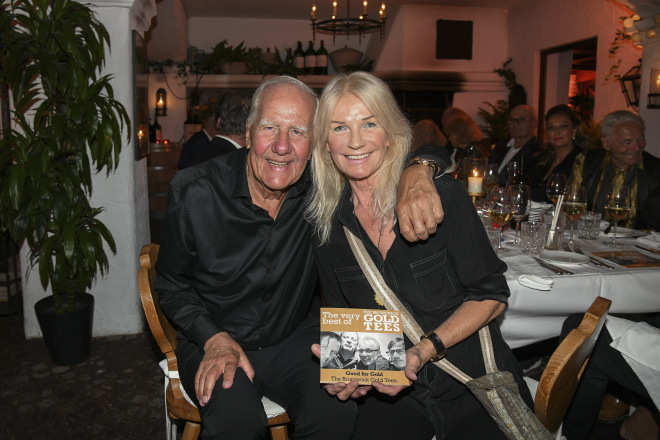Urs Zondler mit Frau Isolde Zondler (Beuerberg) bei der Golf4Good Trophy 2023 am Abend in ihrem Golf Club Beuerberg. Foto: BrauerPhotos / J.Reetz