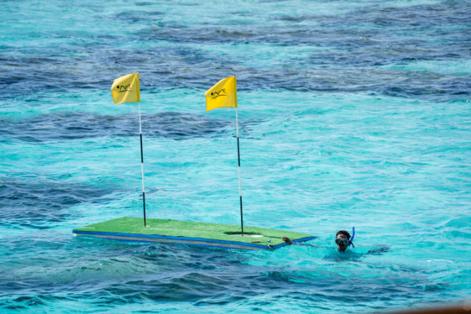 Zur Einweihung der neues ShortGame Area von Soma Bay kamen Gäste in den Genuss von FloatGofing