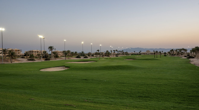 Driving Range von Soma Bay, welche zum Gary Player gehört. Fotocredit: Rob West