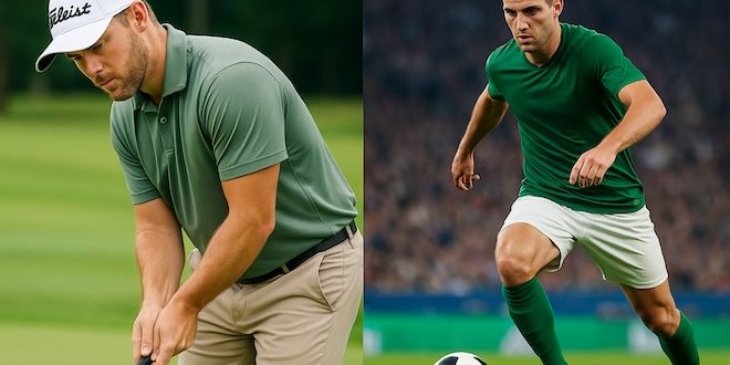 比較してゴルフとサッカー – 排他的なゴルフ