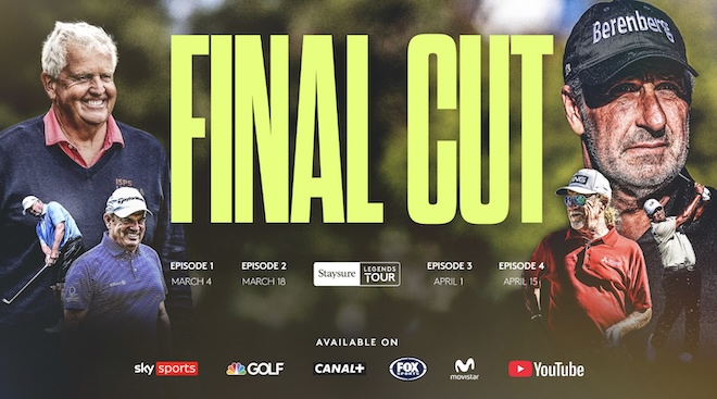 Golflegenden im Fokus: Die Dokumentationsserie „Final Cut“ begleitet Stars der Staysure Legends Tour wie Miguel Ángel Jiménez, Colin Montgomerie und José María Olazábal hinter die Kulissen des internationalen Profigolfs.