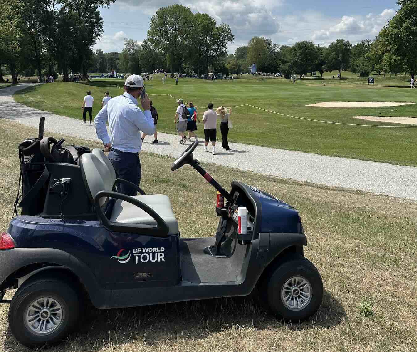 DP-World-Tour-Wagen beim Golfturnier in Eichenried